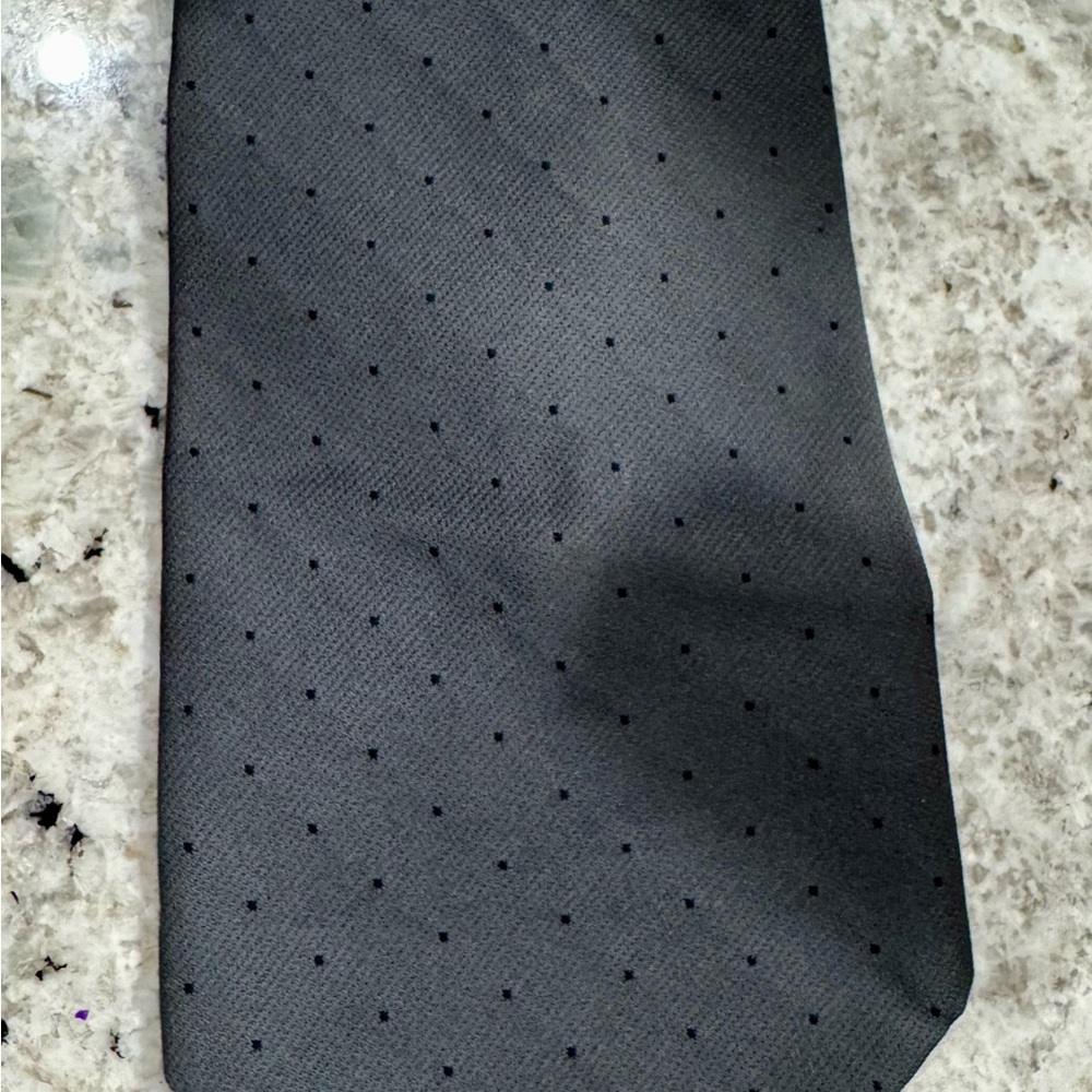 Wemlon by Wembley Vintage Gray Micro Dot Tie